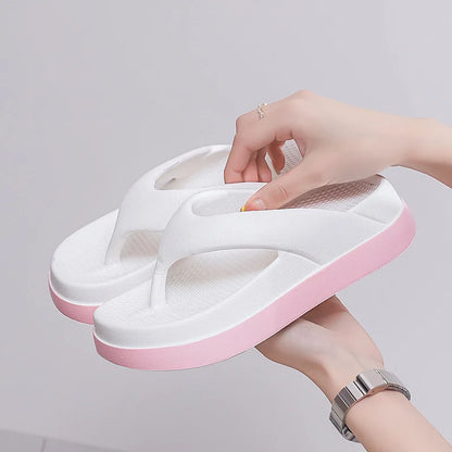 Woman Flip Flops Popular Design Shoes 2025 Trend Platform Casual Sandals Outdoor Non-slip Slippers Unique Features Flat Sandals