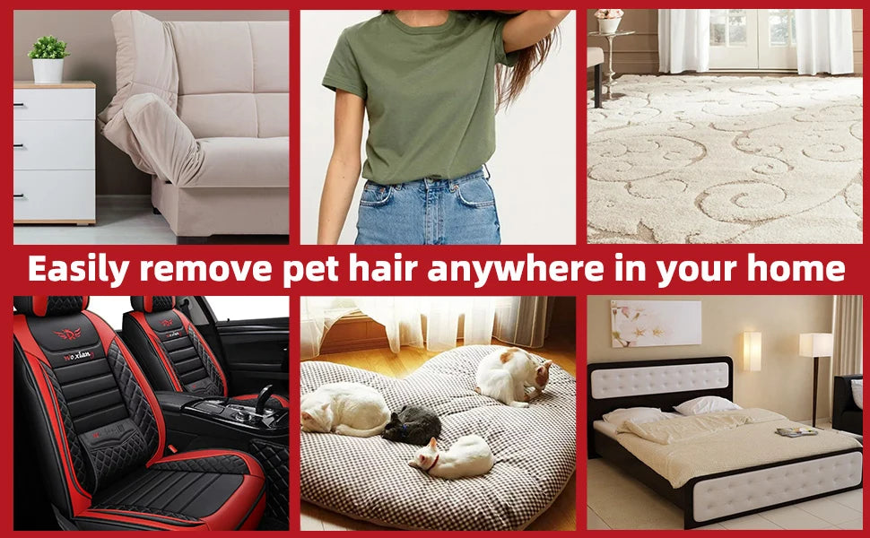 2025 update Pet Hair Remover, Washable Lint Roller for Pet Hair on Furniture Sofa Clothes ，Reuse Remove Portable  Removal Tool