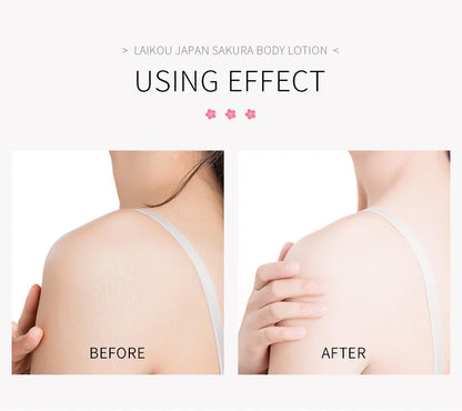 LAIKOU Cherry Blossoms  Body Lotion Refreshing skincare Exfoliating Moisturizing Nourishing Brightening Body Creams 120g