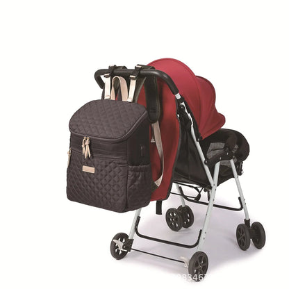 Diaper Bag Backpack,Waterproof Baby Diaper Bag with Changing Pad Converts into Baby Tote Bag Diaper Backpack Stroller Bag and Cr