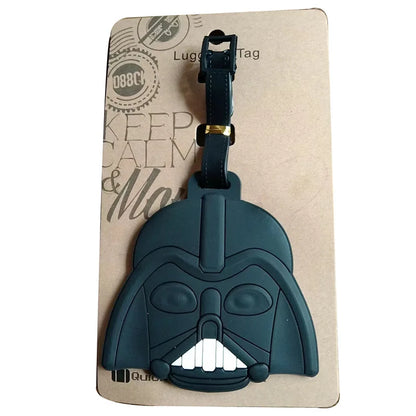 Cartoon Star Wars Travel Luggage Tag Cute Suitcase ID Addres Holder Boarding Baggage Tag Label Adorable Pendant Gift Accessories