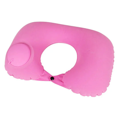 1pc Travel Pillows Airplanes Inflatable Super Light Portable Neck Pillow U-Shape Automatic Inflatable Cervical Vertebr Pillow