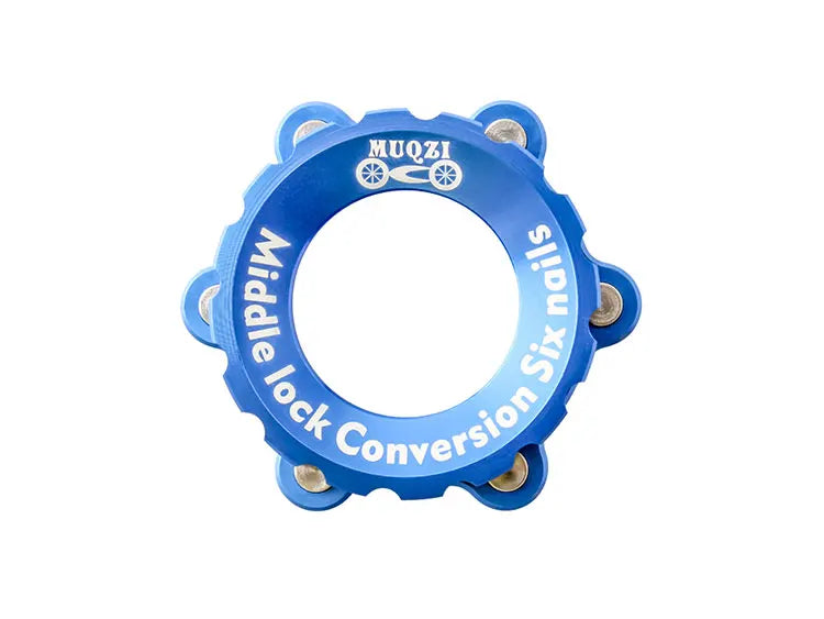 MUQZI Center-Lock Hubs To 6-Bolt Disc Brake Rotor Adapter Hubs Centerlock Converting Mount Adapter