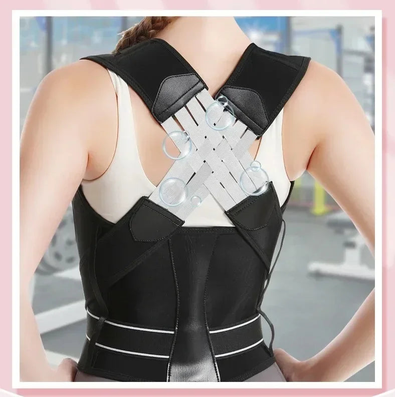 Gym Lumbar Belt Posture Corrector Women Men Adjustable Shoulder Posture Brace Back Straightener Body Shape Support Correction