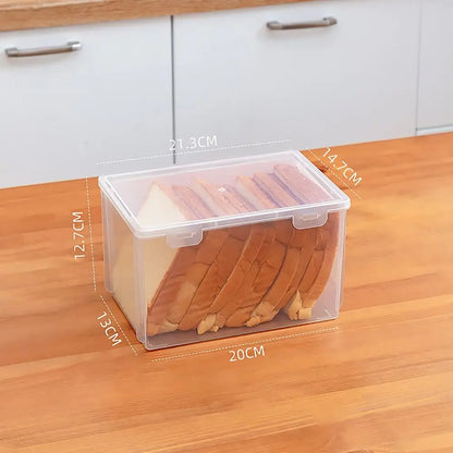 Large Capacity Storage Box Rectangle Transparent Flip Box Stationary Supplies Desktop Organizer