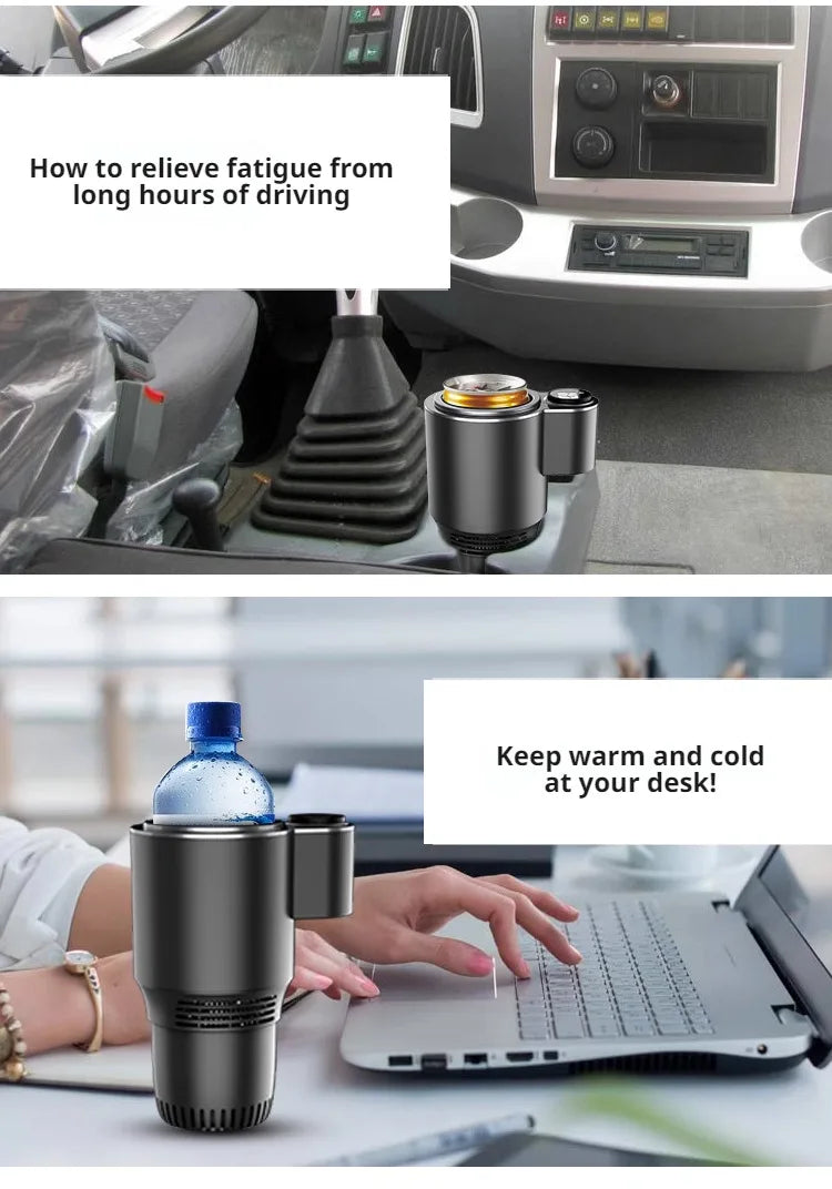 Car Hot Cold Cup Smart Quick Cooling Cup Warm Milk Cup Car Heater Car Hot Cold Cup Heater