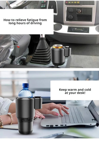 Car Hot Cold Cup Smart Quick Cooling Cup Warm Milk Cup Car Heater Car Hot Cold Cup Heater
