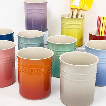 Kitchen Utensil Holder Countertop,Ceramic Storage Organizer,Cooking Tool Caddy Canister,Porcelain Tableware Container Jars Boxes