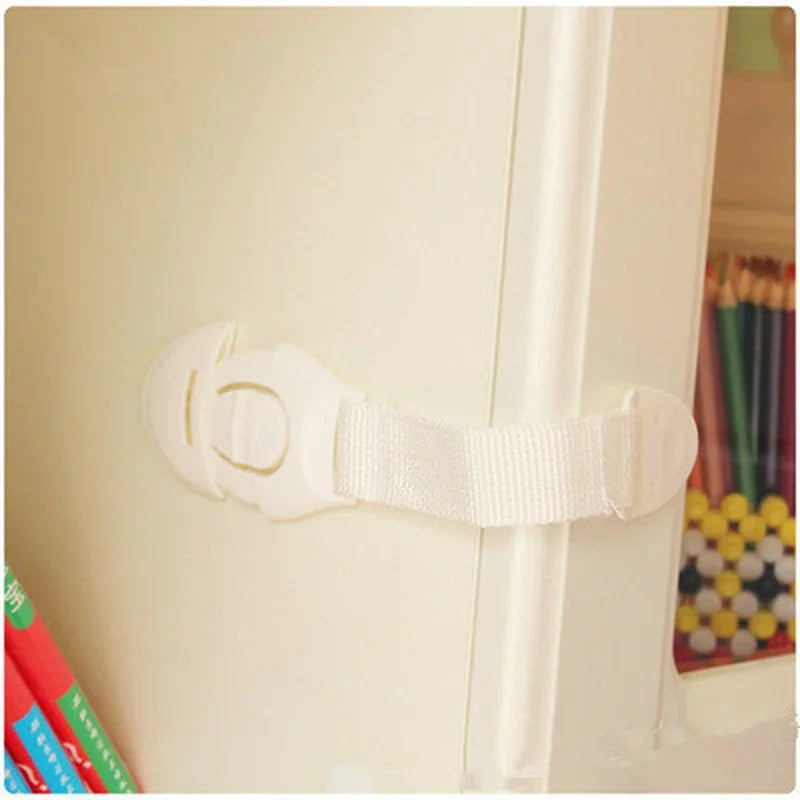 3pcs Coffee Black White Baby Safety Lock Child Toddler Cabinet Drawer Refridgerator Lock for Kids Protection Straps Locks