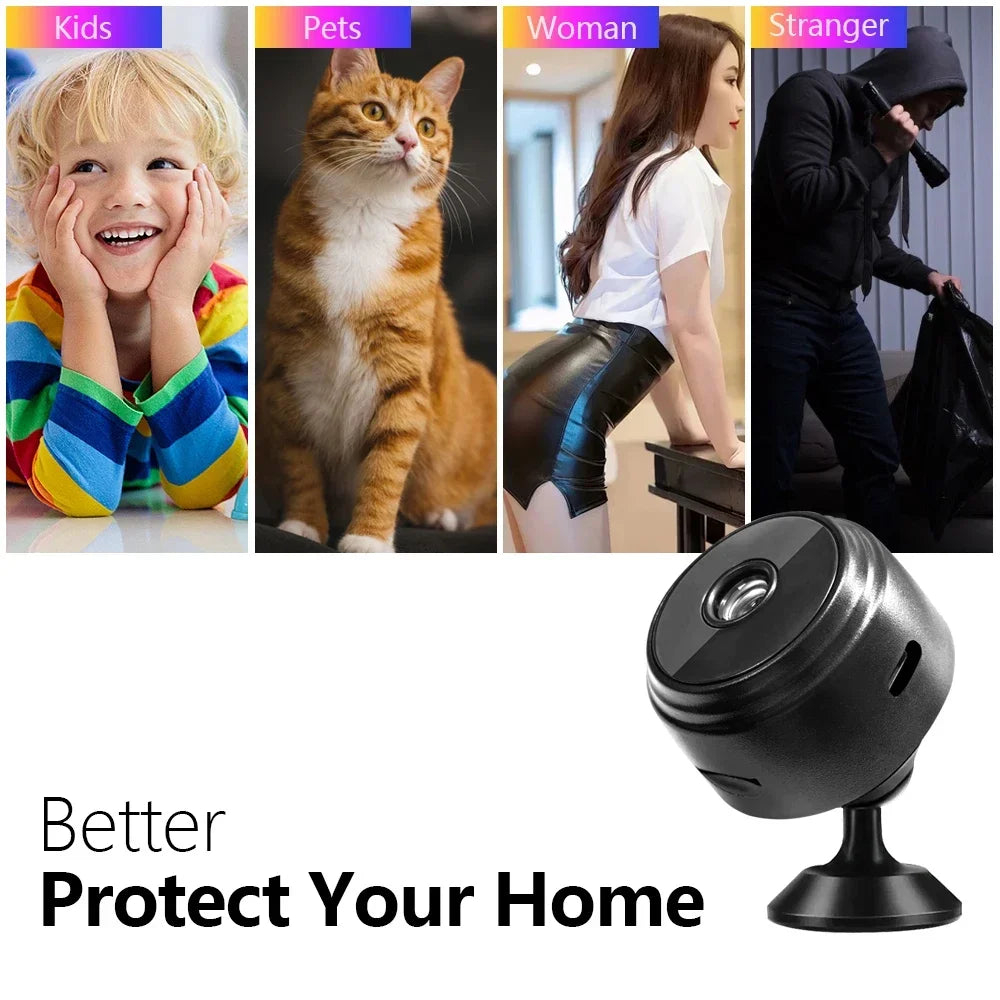 Home Security A9 Camera HD Wireless WIFI Network 1080p Infrared Night Vision For Outdoor Sports With Surveillance Features