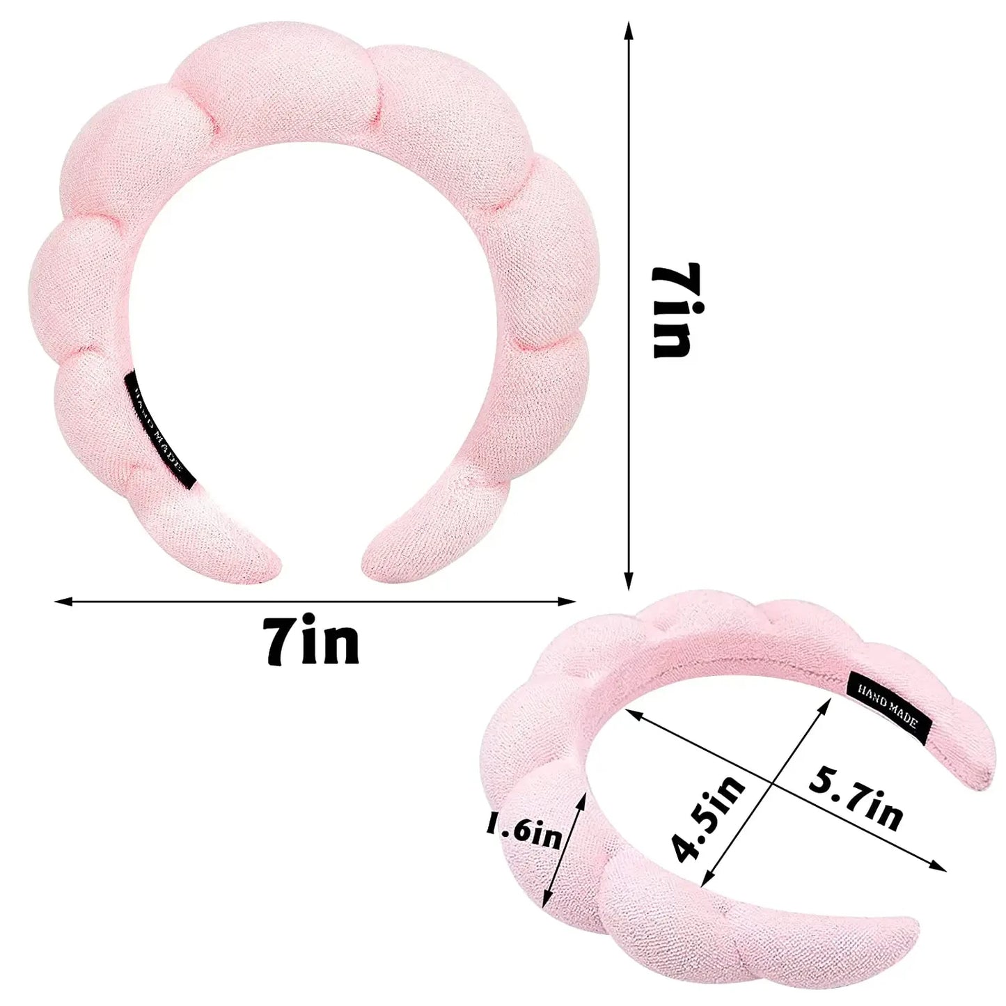 Spa Headband & Wristband for Face Wash 1 Set of skincare headband for face wash, facial mask and skincare