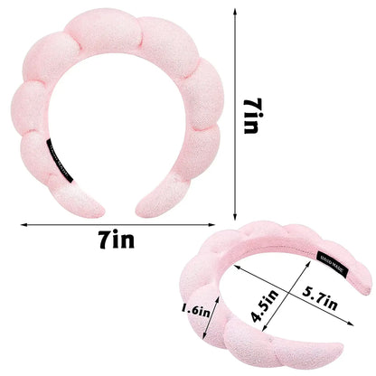 Spa Headband & Wristband for Face Wash 1 Set of skincare headband for face wash, facial mask and skincare