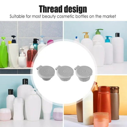 3pcs Inverted Bottle Cap Bottle Emptying Caps Kit Inverted Caps Flipping Bottle Caps Set For Bathroom Lotions and Shampoos