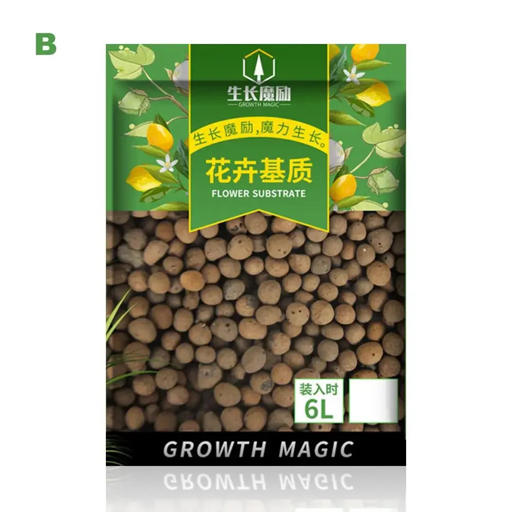2L/1L Organic clay balls, Flower Substrate Drainage Expanded Clay, Hydroponic Gardening plant pot, Orchids, Drainage Aquaponic