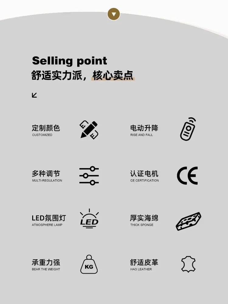 High-End Facial Bed Electric Lifting Dental Bed Physiotherapy Bed for Beauty Salon