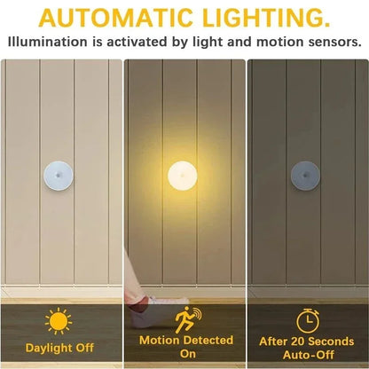 LED night light, motion sensing light, USB charging wireless bedside light, wardrobe light, kitchen corridor wardrobe light, l