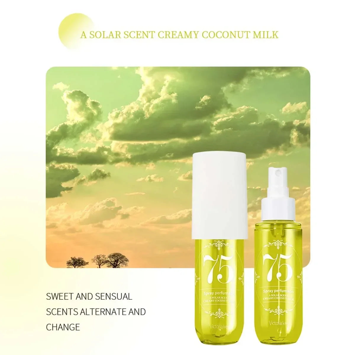 Body fragrance spray Fresh air Scent Long Fruity Non-irritating Portable Liquid Perfume Moisturizes Skin For Men And Women 90ml