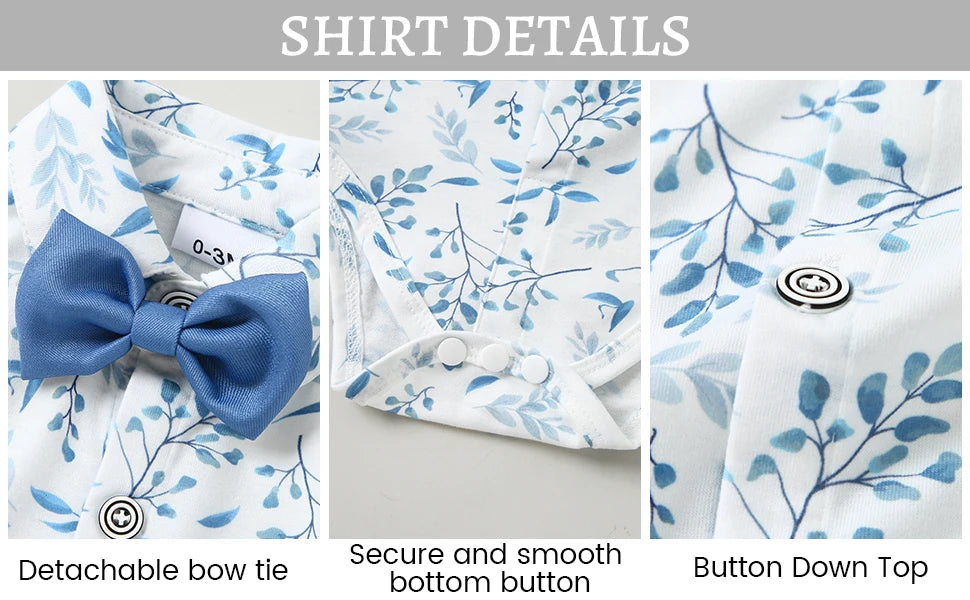 Baby Boy Baptism Outfit Infant First Easter Church Christening Suit Set Toddler Formal Wedding Birthday Party Gift Clothes