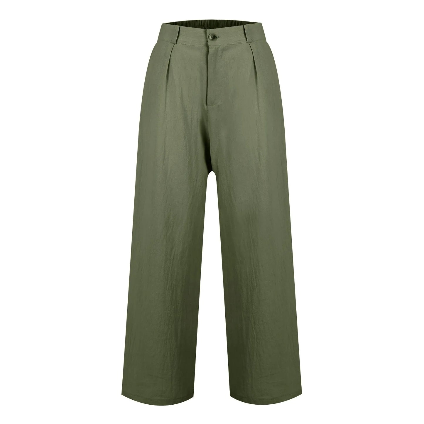 Womens Casual Wide Leg Pants High Waisted Button Down Straight Long Trousers Palazzo Pants Elegant Woman Flared Pants Youthful