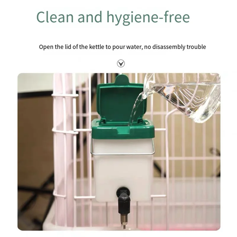 SOFT-2PCS  Water Dispenser Drinker Feeder Drinking Fountain Automatic Drinking Equipment Pet Animal Hamster Supplies