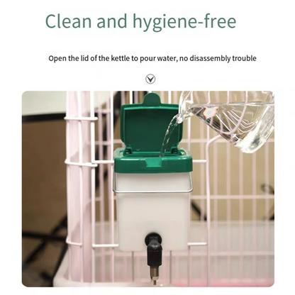 SOFT-2PCS  Water Dispenser Drinker Feeder Drinking Fountain Automatic Drinking Equipment Pet Animal Hamster Supplies