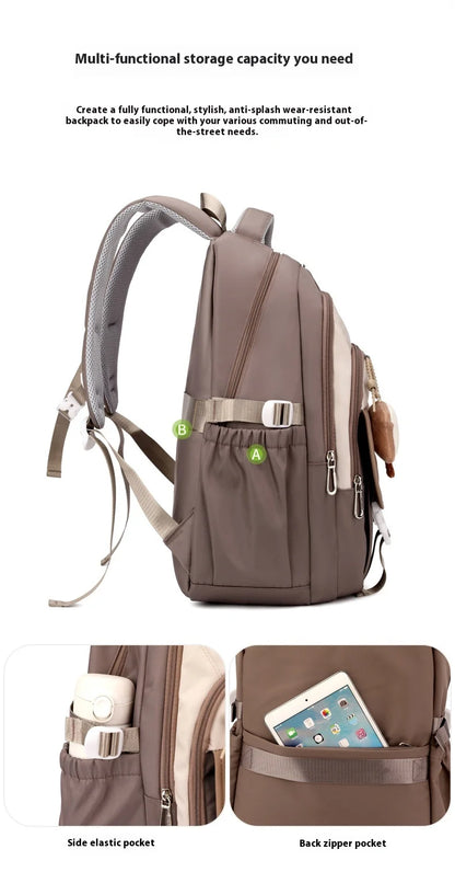 Girls Backpack for School Kawaii Bookbag for Teenage Multiple Pockets School Bag for Primary Elementary Middle School, Age 6-14