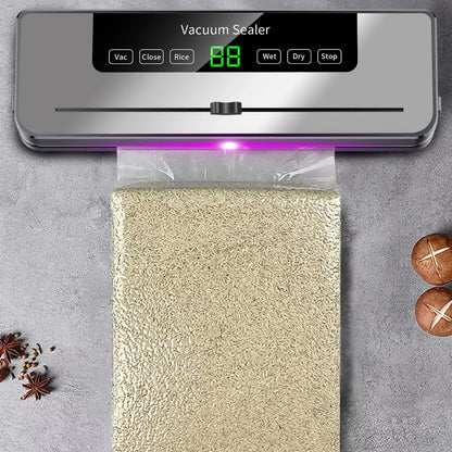 Vacuum Sealer Machine 65KPA Food Vacuum Sealer Compact Machine For Food Preservation Automatic Food For Home Kitchen