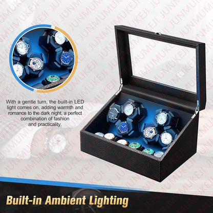 Watch Winders Box for Automatic Watches Box 6 watches Rotate Stand