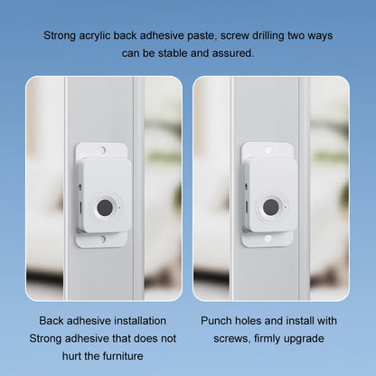 Rechargeable Fingerprint Lock Child Safety Lock Cabinet Fridge Drawer Door Lock Stainless Steel Cable Protection Home Security