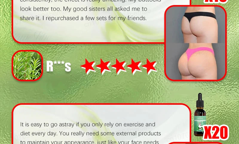 Sexy body care, silky, plump and elastic