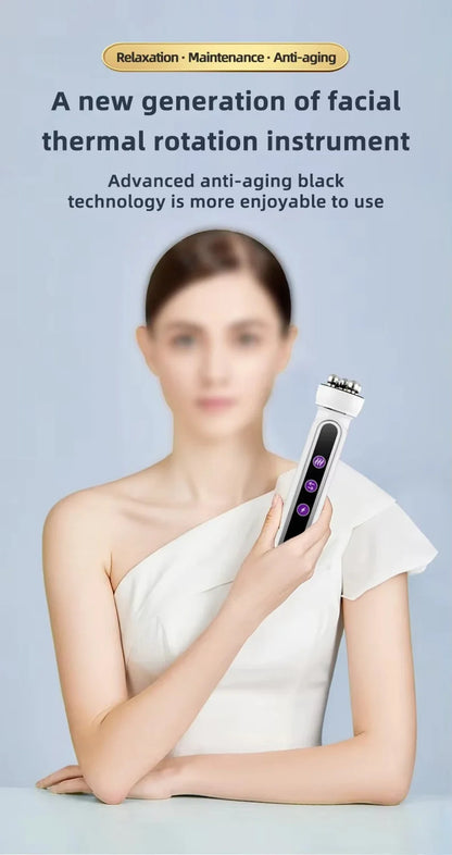 RF Facial Massage Roller EMS Face Lifting Machine Microcurrent Skin Tightening Face V-line Beauty Device Eye Roller Skin Care