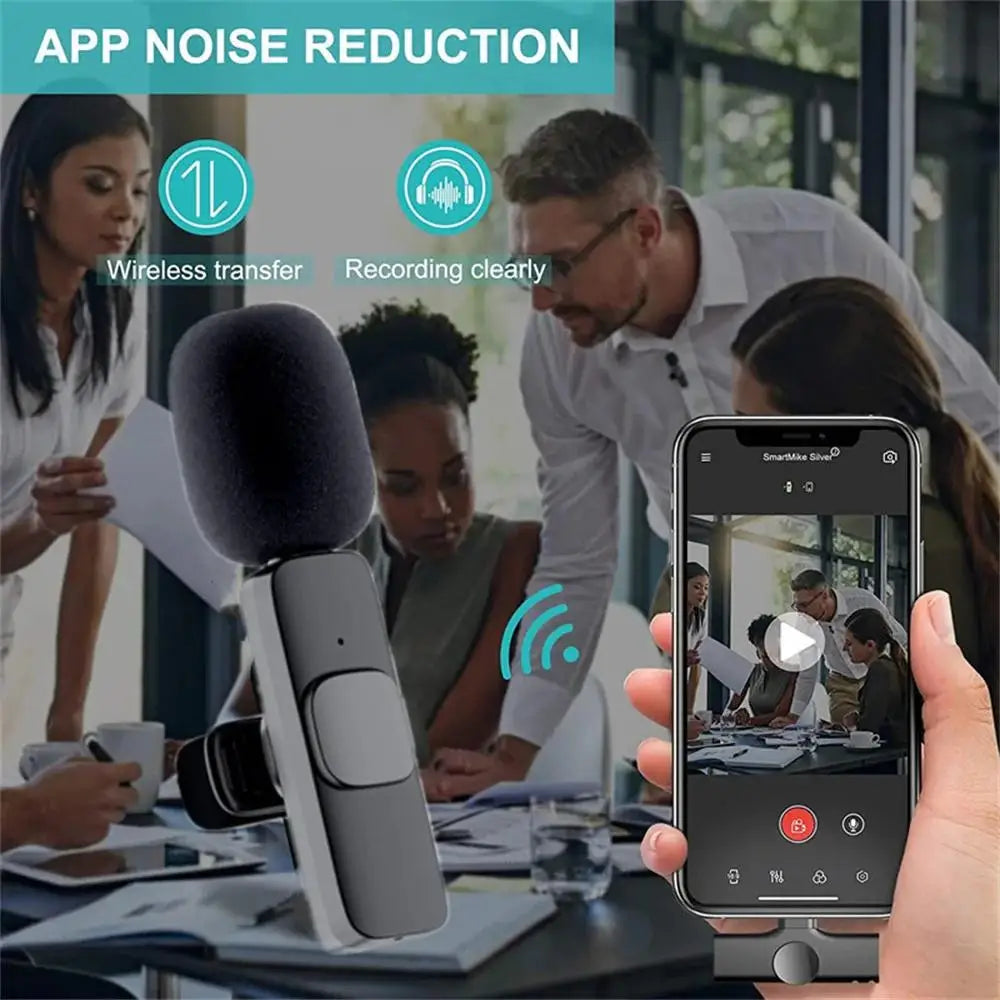 Wireless lavalier microphone for live streaming/YouTube/TikTok/Facebook live streaming noise cancelling microphone suitable for