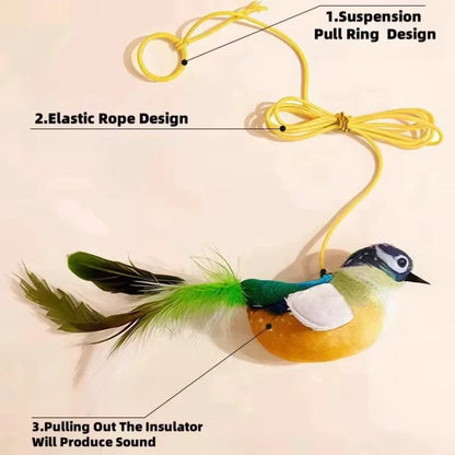 Cat Toys For Indoor Cats Interactive Cat Toy Realistic Bird Sound Cat Toy Plush Cat Toy Catnip Cat Toy for Cats Kitten Toy