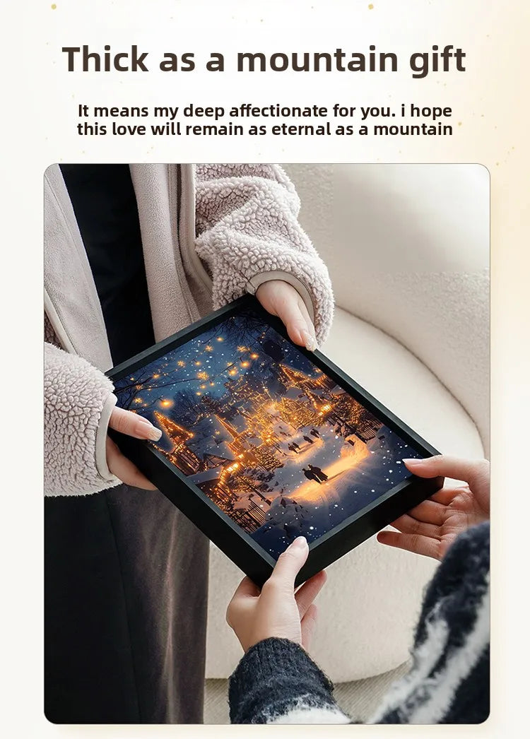 Creative Decorative Atmosphere Lamp Gift USB Powered LED Light Painting Night Light with Bluetooth Speaker Room Desk Ornaments