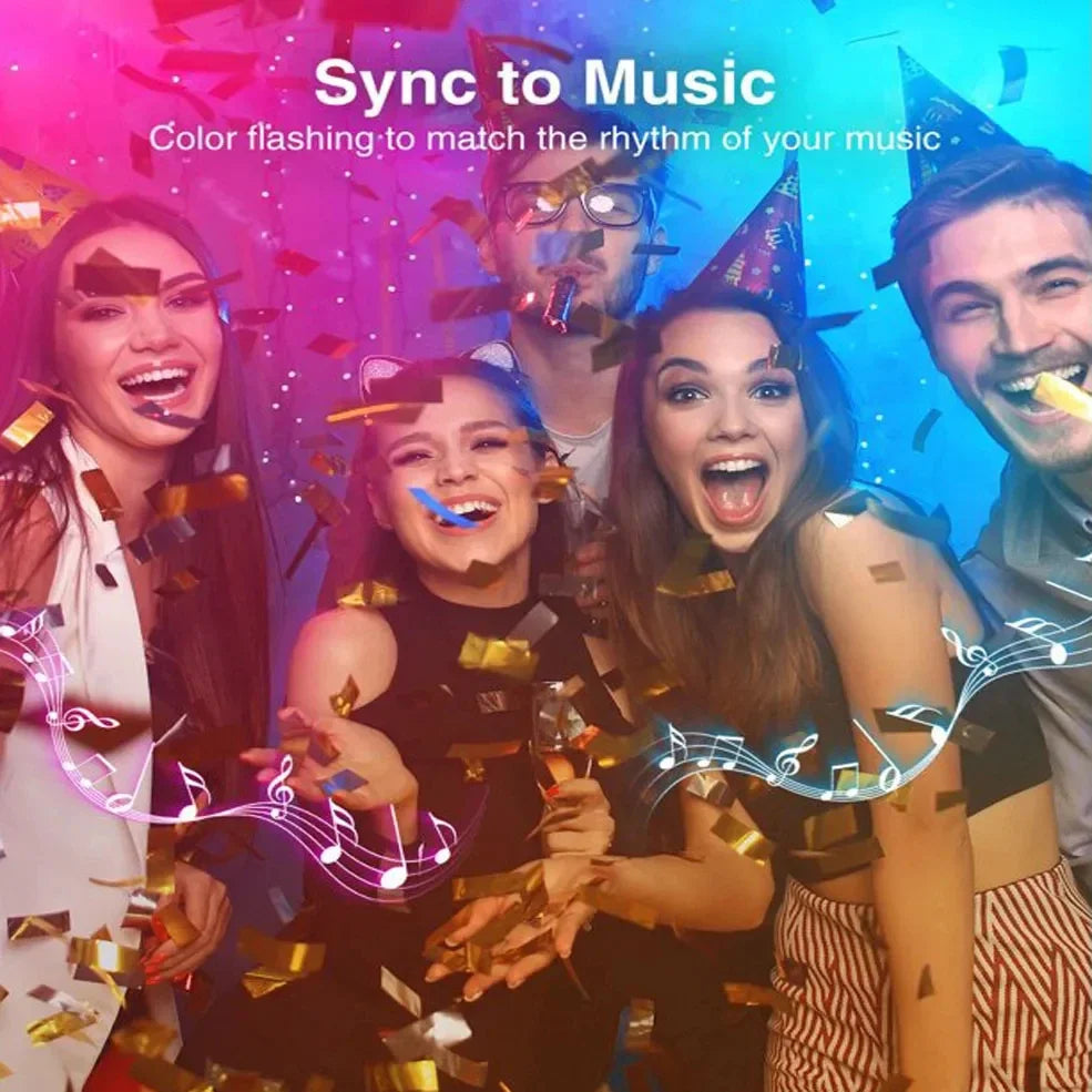 Smart RGB Light LED Bulb Candle Lamps E14 Bluetooth 220V Crystal Dimmable APP Control Group Lamps For Home Bedroom Living Room