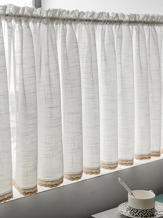 1pc Kitchen curtain no punch oil curtain half shade shade small short curtain door curtain half curtain 2024 new cloth style