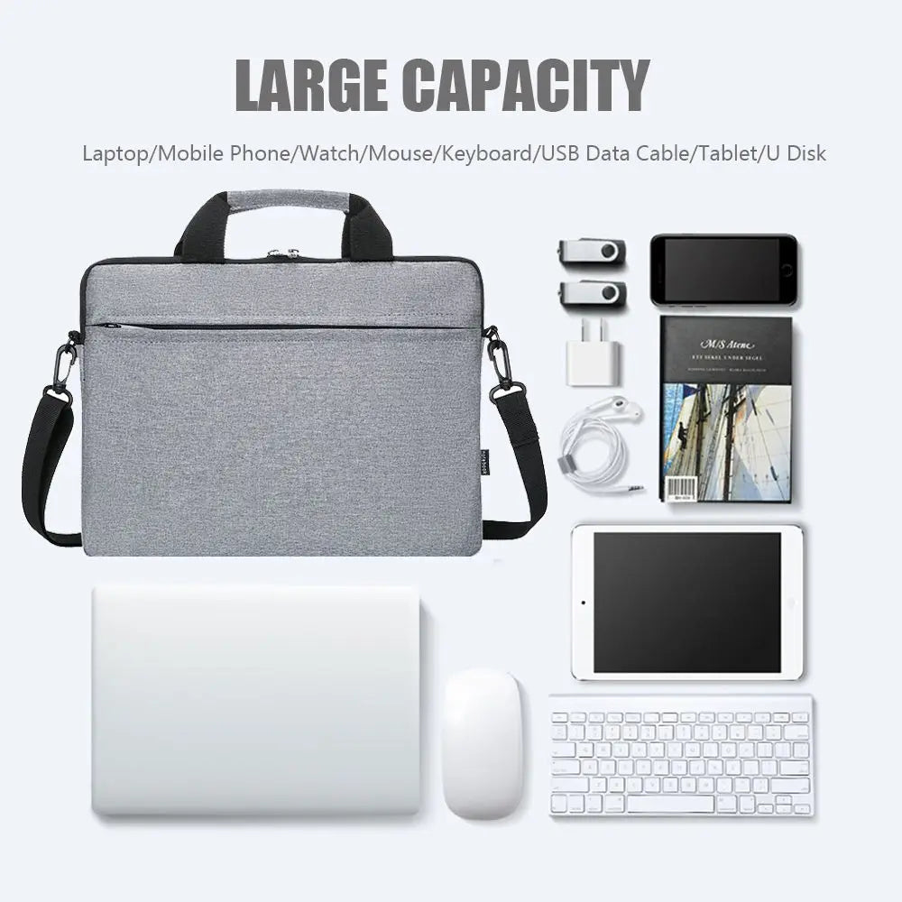 13.3/14/15.6 Inch Laptop Handbag Shockproof Laptop Sleeve Case Notebook Cover Protective Pouch Large Capacity Laptop Handbag