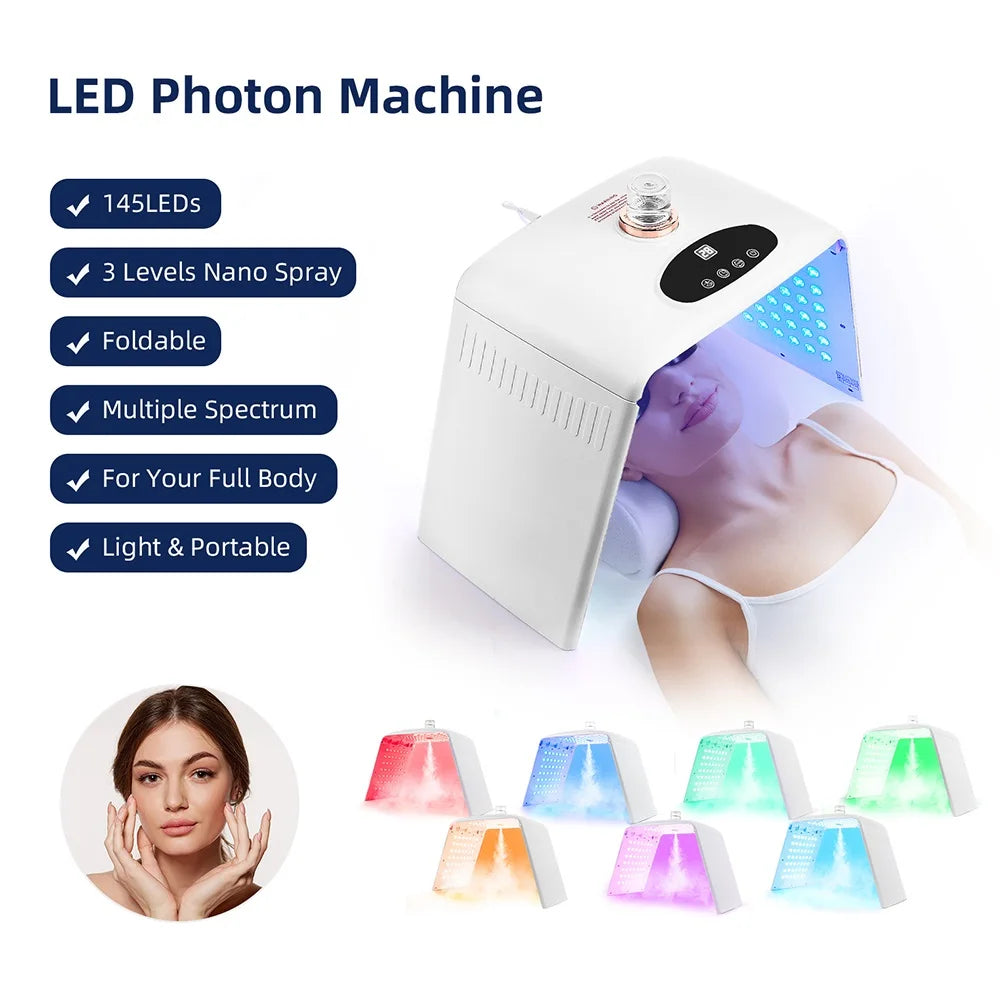 Electric Photon Facial Beauty Machine Nano Spray Hydration Skin Rejuvenation Body Care Tool