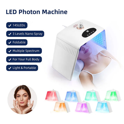 Electric Photon Facial Beauty Machine Nano Spray Hydration Skin Rejuvenation Body Care Tool