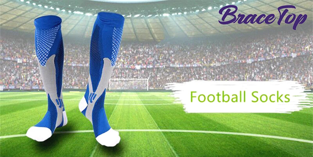 BraceTop 1 Pair Sports Stockings Compression Golf Sport Socks Medical Nursing Stockings Prevent Varicose Veins Socks Rugby Socks