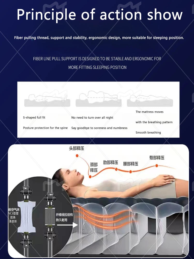 Automatic Air Bed Inflatable Home Inflatable Bed Single Air Mattress Bed Double Lazy Bed Outdoor Portable Air Mattress Bed