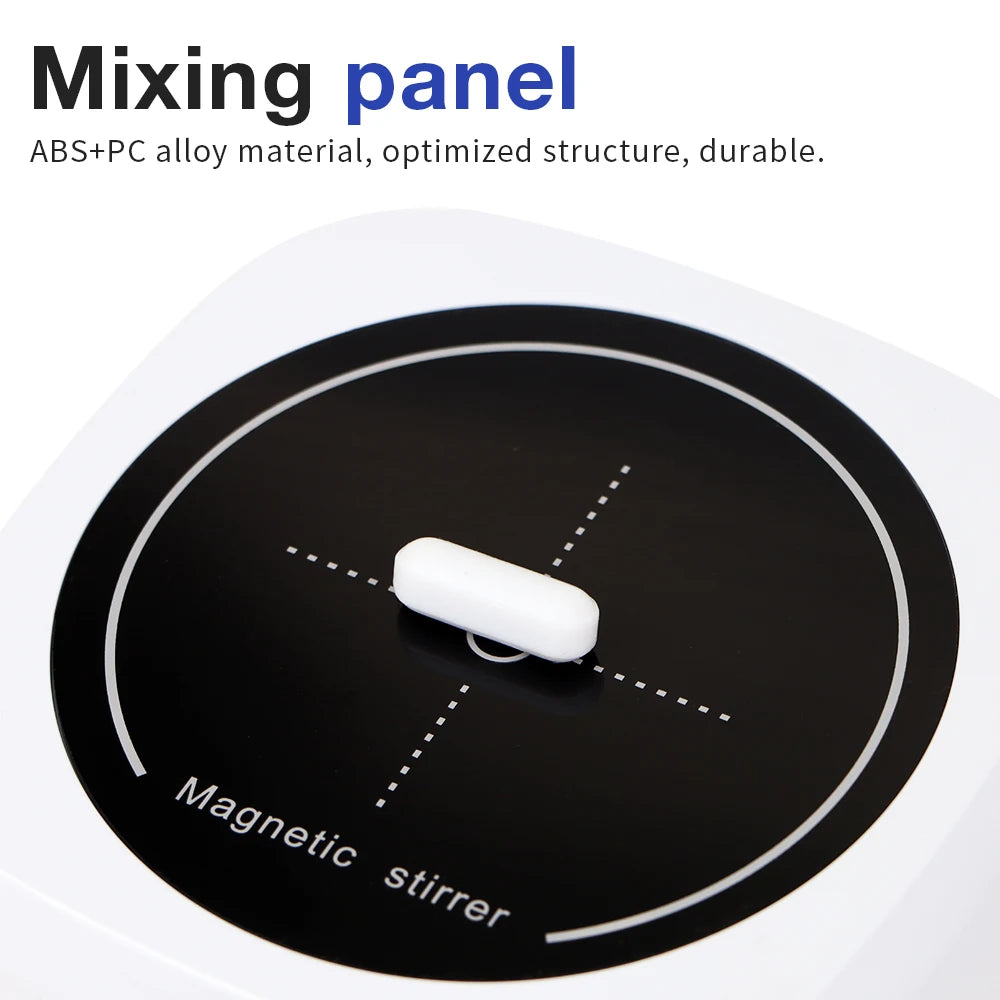 Magnetic Stirrer Mini Lab Stir Mixer Portable Stirrer Plate with Stir Bar 1L 600-4000RPM for Laboratory EU Plug