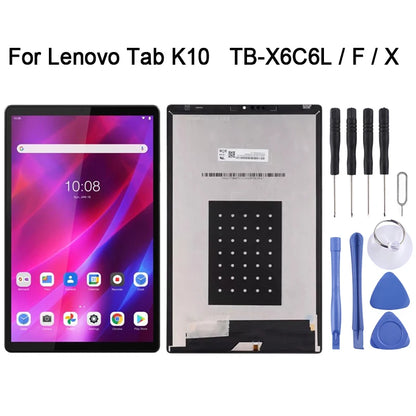 LCD Screen For Lenovo Tab K10 TB-X6C6L TB-X6C6F TB-X6C6X 10.3 Inch Tablet Display with Digitizer Full Assembly Replacement