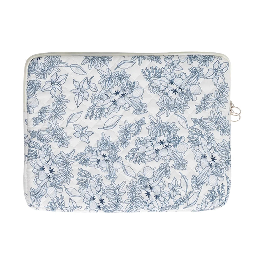 11/13/15 Inch Laptop Sleeve Quilted Laptop Bag Coquette Floral Laptop Carrying Case Office Accessories