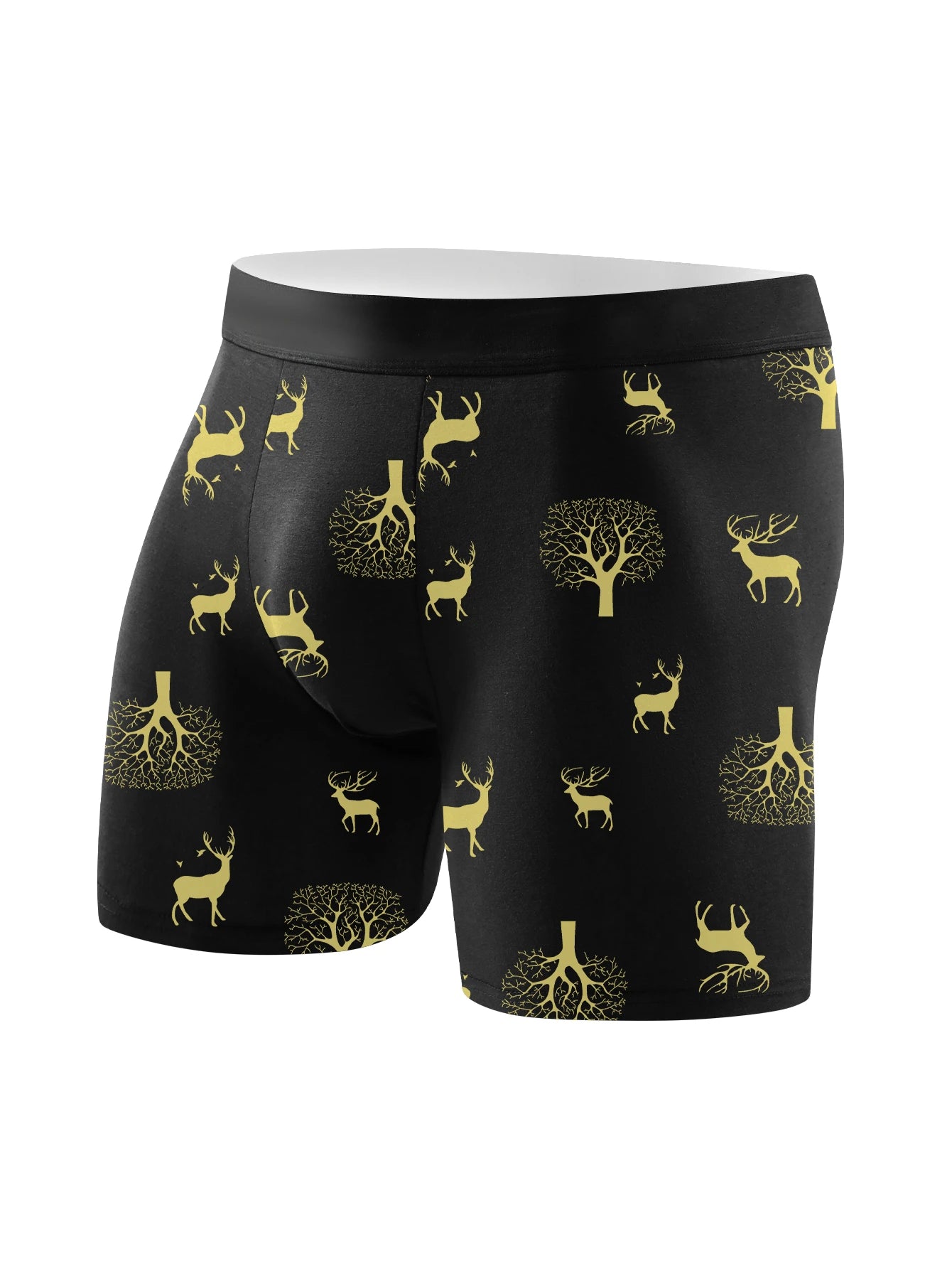 4pcs Men's Underwear Sports Fitness Boxer Briefs Breathable and Comfortable Long Panties Athleisure Fashion Long Panties