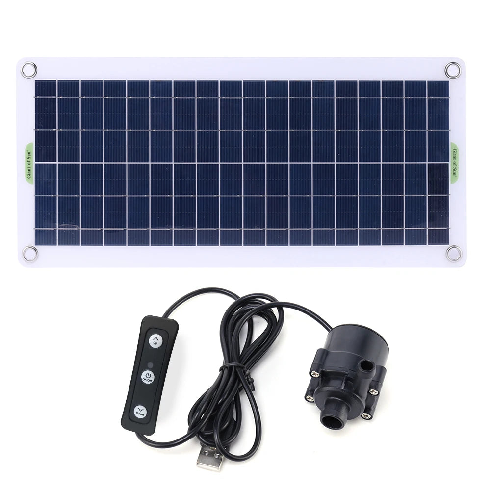 19W 800L/H Fountain Panel Pump Garden Decorative PET Solar Panel Water Pump Watering System with Adjustment Switch Kits for Pool