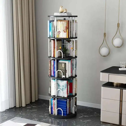 Modern Closet Bookcase Organizer Cabinet Display Rotating Bookcase Magazine Shelves Estante Para Livros Minimalist Furnitures