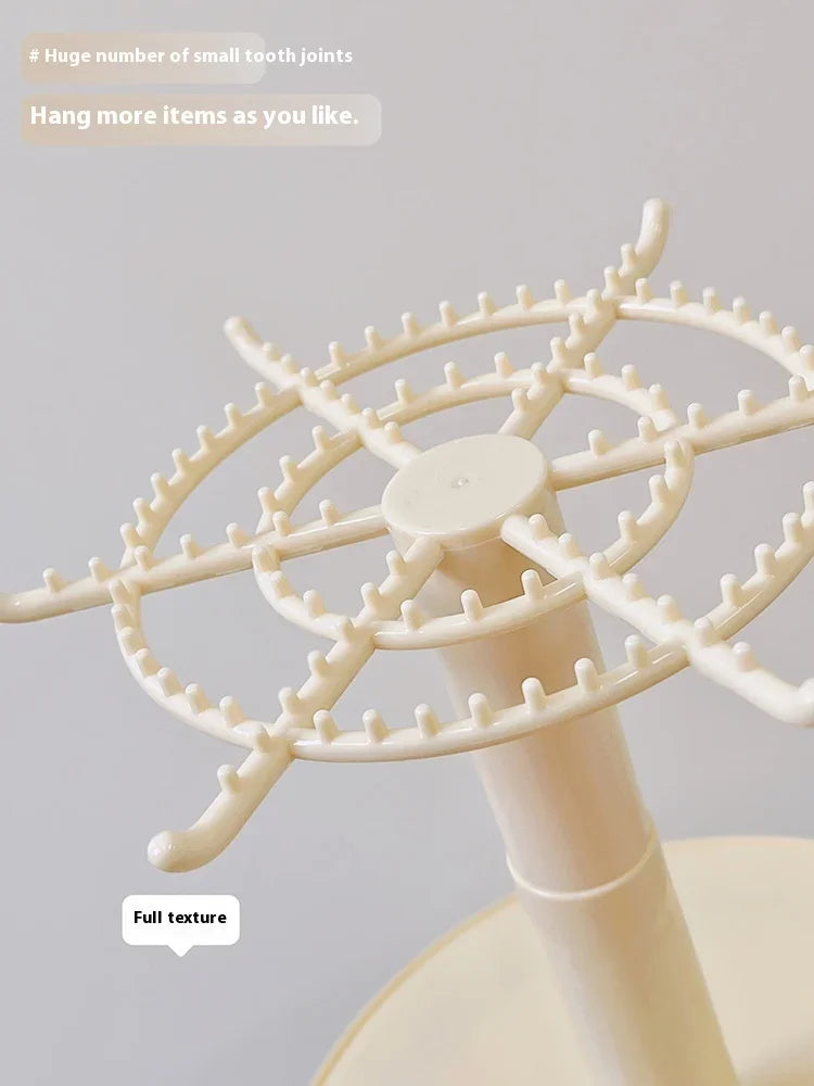 Labubu pendant display box, rotatable transparent Labubu doll, handmade blind box, storage display stand, decorative ornaments,