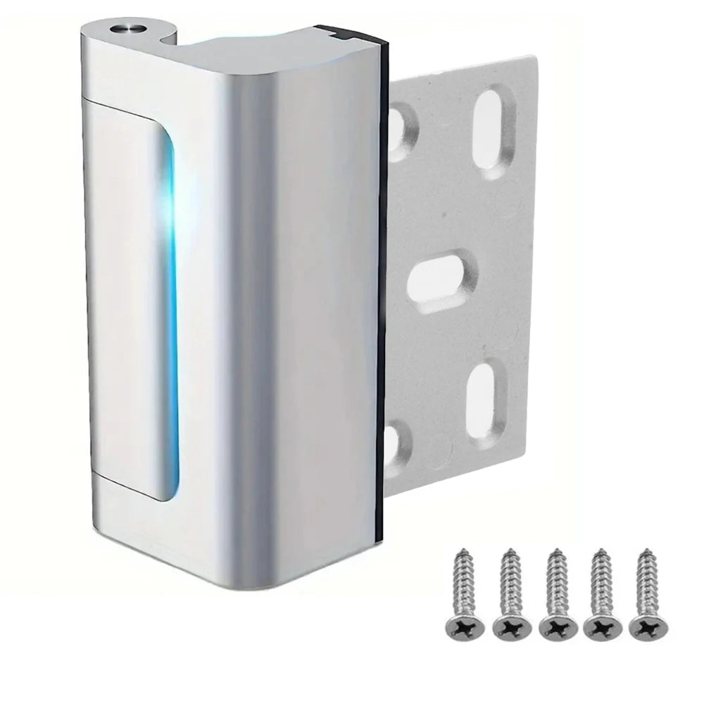 New Home Security Door Lock Aluminum Alloy Anti-theft Door Lock Childproof Door Reinforcement Lock with 3 Inch Stop