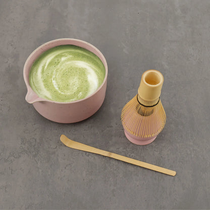 4Pcs Japanese Matcha Set Traditional Matcha Tea Set Matcha Whisk Set Manual Matcha Making Kit Ideal Matcha Kit for Tea Lovers